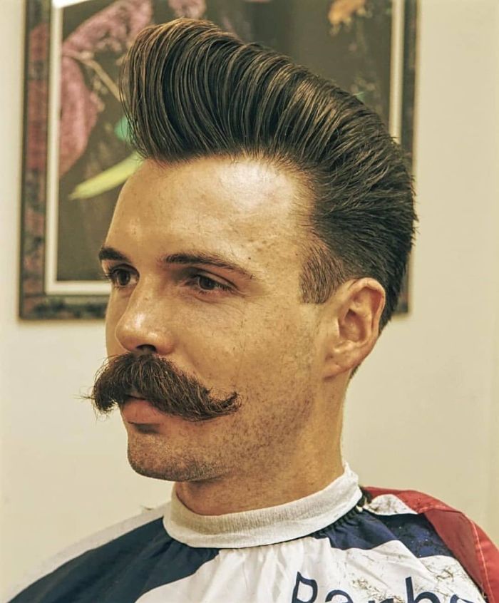 Tapered Pompadour Hairstyles