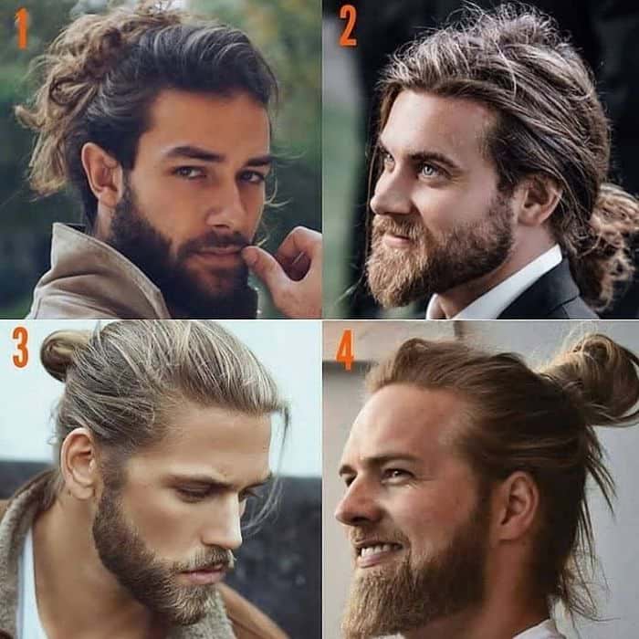 Man Bun with Beard