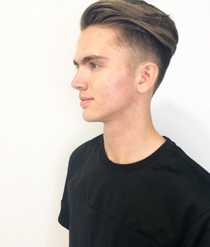 Shaved on Sides Long on Top Hair