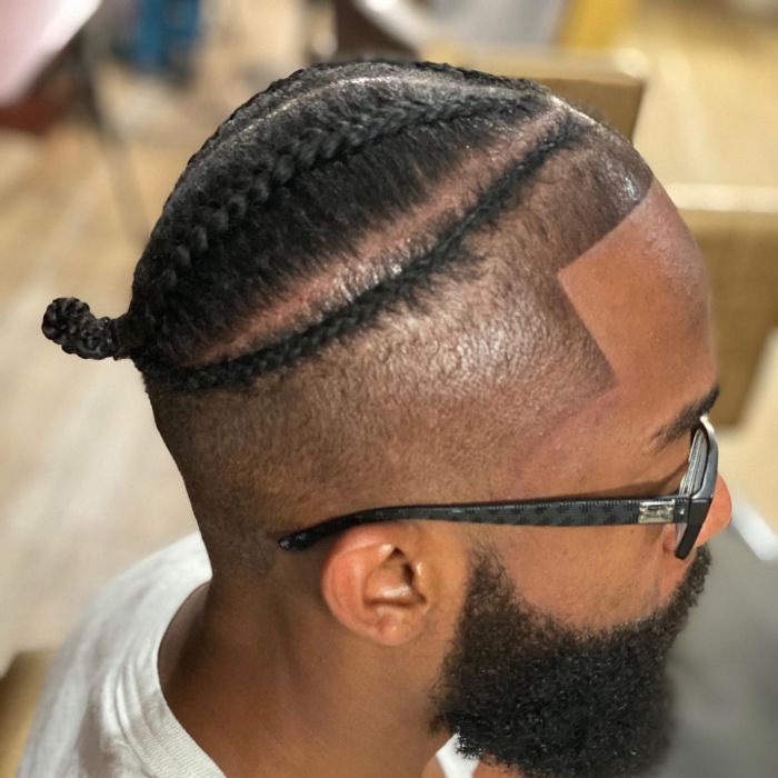 Man Bun Hairstyle for Black Men