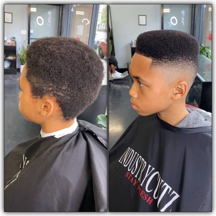 High Skin Fade with Flat Top