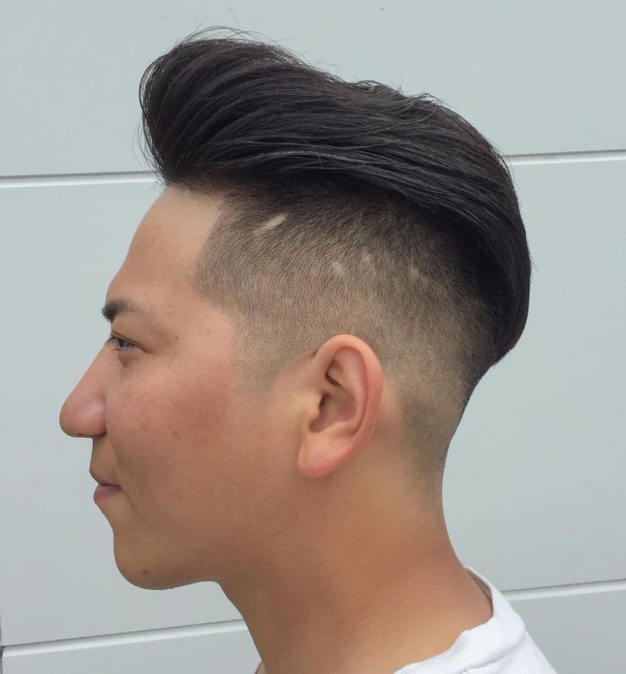 Pompadour with Aggressive Undercut