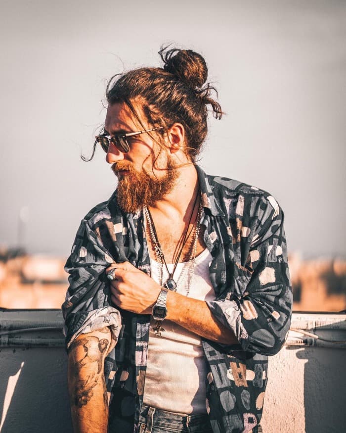 Man Bun and Beard