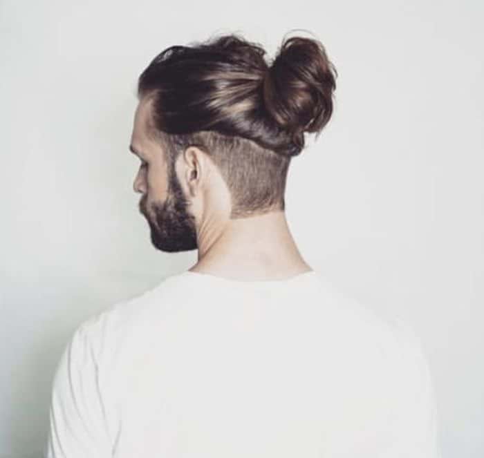 Man Bun Fade Haircut