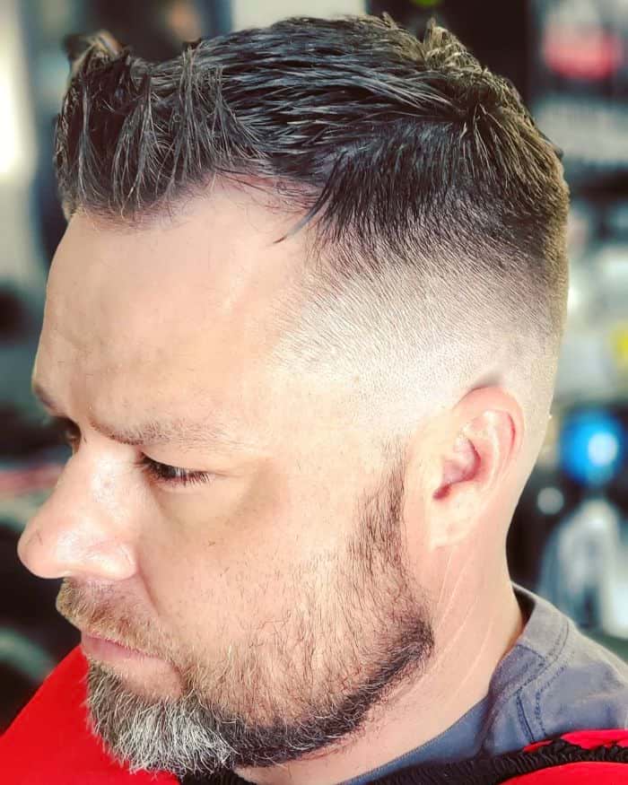 Fauxhawk hairstyle for balding men