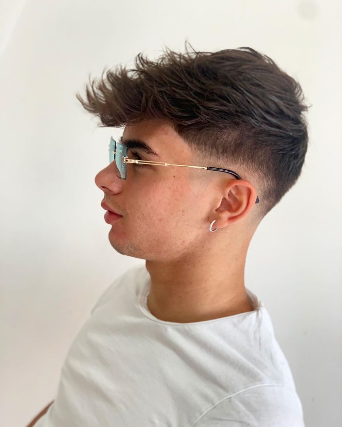 Soft and Spiky Tapered Cut