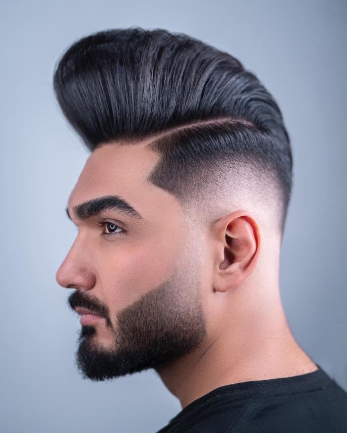 Hard Part Pompadour Undercut