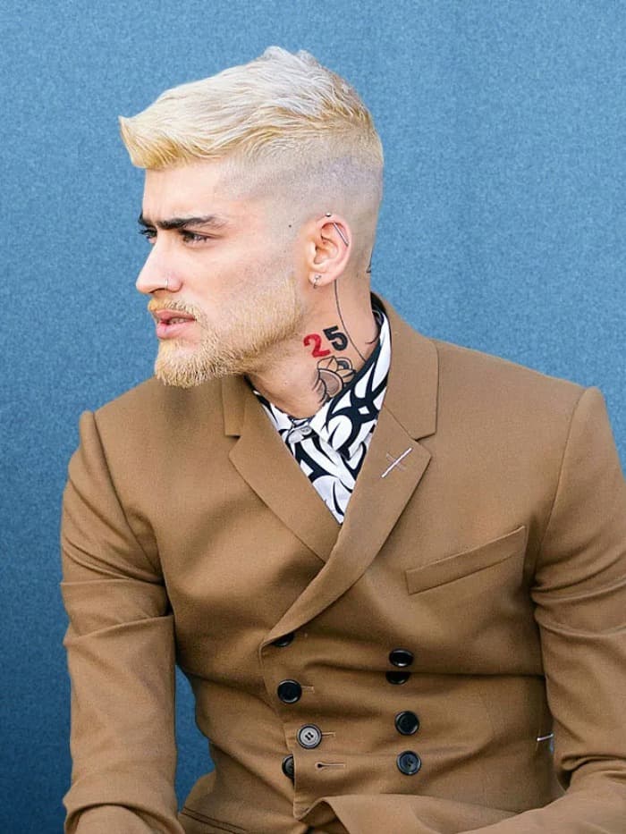 Hipster Blonde Beard Zayn Malik Haircut