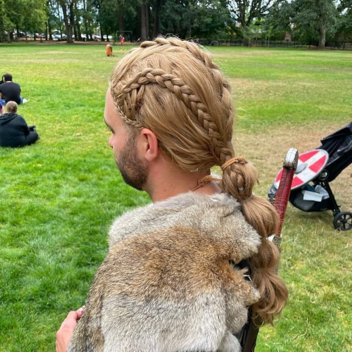 Blonde Nordic Viking Haircut