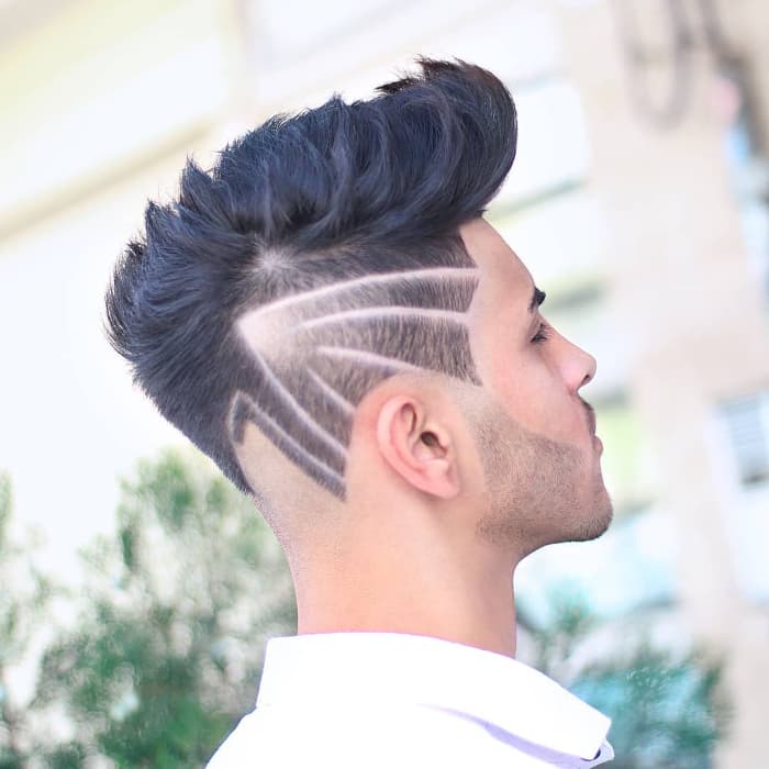 tapered spiky hairstyle