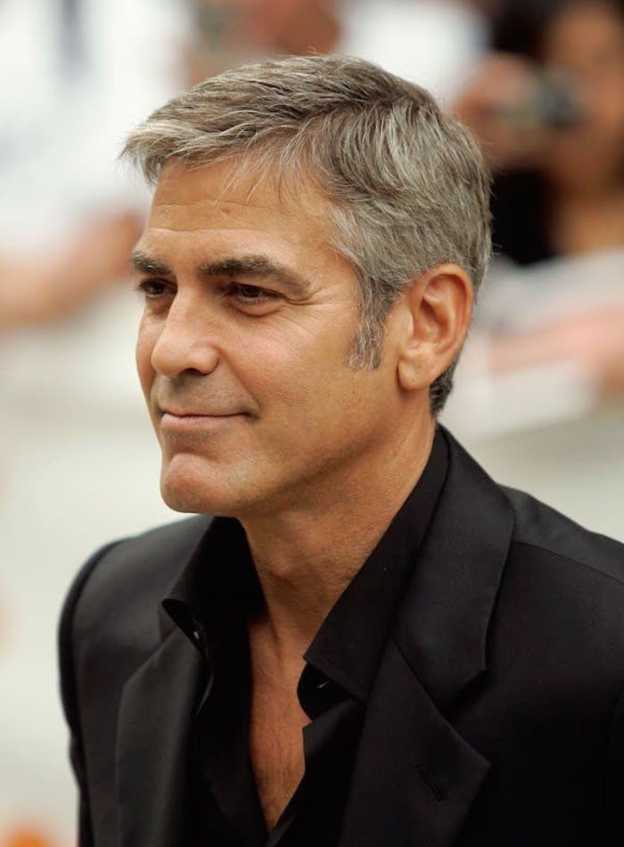 Close Crop George Clooney Haircut