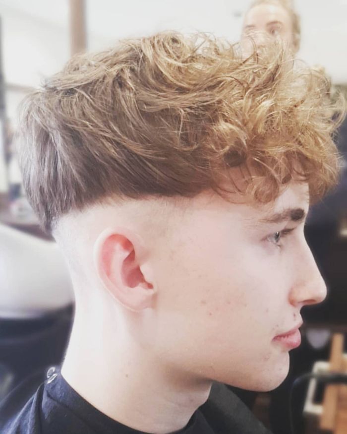 Undercut With Fringe for Wavy Hair