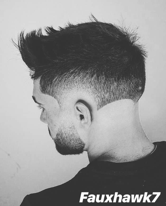 Tapered Burst Fade Faux Hawk