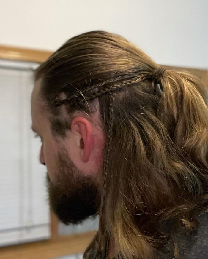 Viking Half-up with Braids