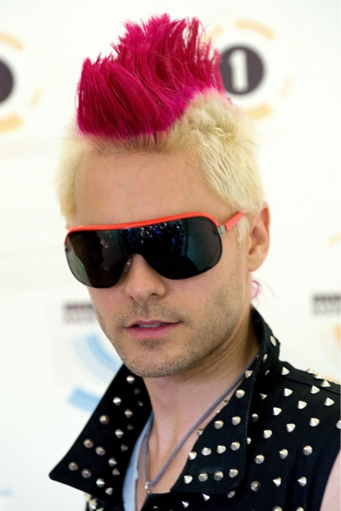 Jared Leto Spiky Mohawk Haircut