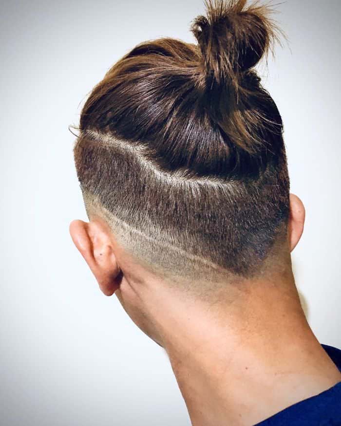 Man Bun Low Fade