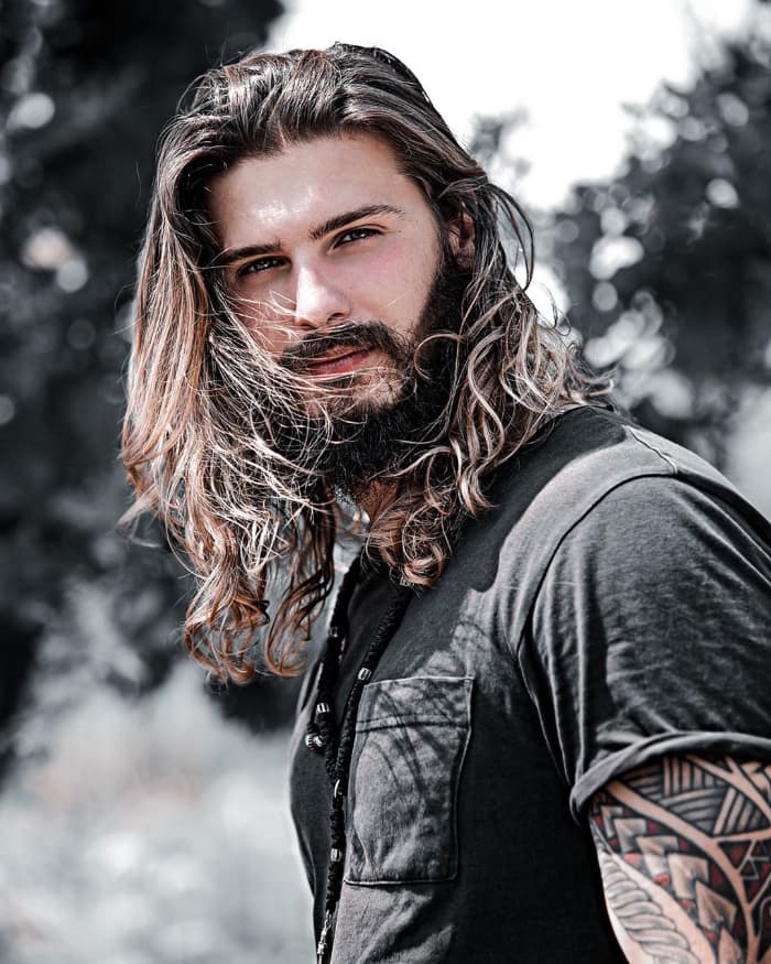 Messy Long Hair for Men