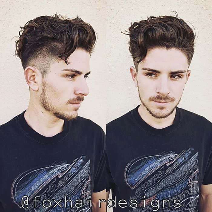 Wavy Slight Undercut With Side Part