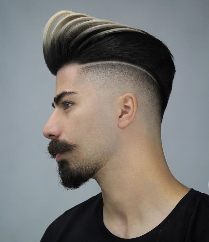 Side Part Pompadour