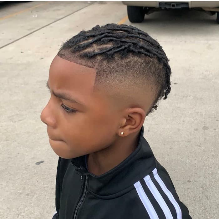 Little Boy Braids with Fade