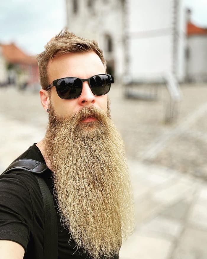 Long Beard and Short Haircut