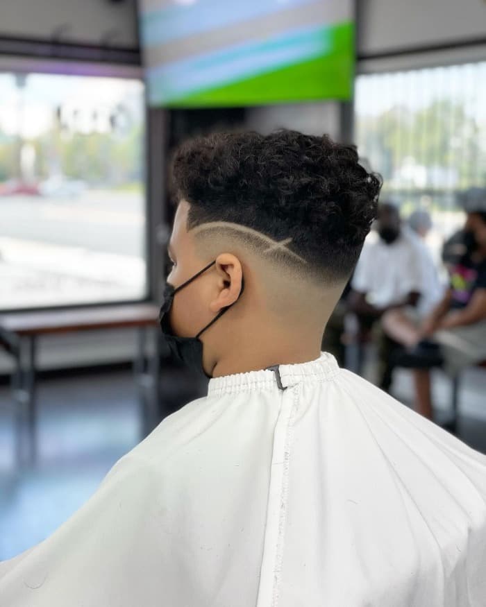 Long Textured Undercut with Clean Fade