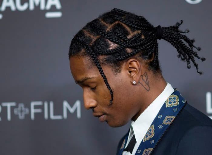 ASAP Rocky's Braided Man Bun