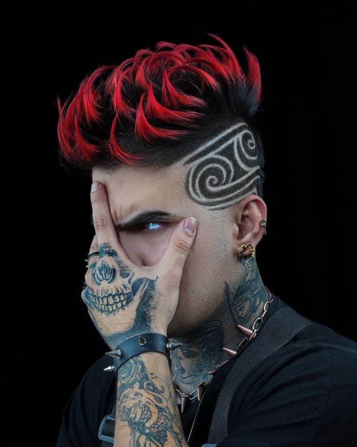 Undercut + Textured Pompadour + Hair Design