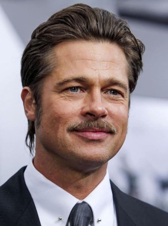 The Brad Pitt Chevron Mustache Styles