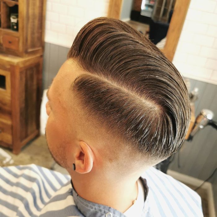 Side Part Pompadour