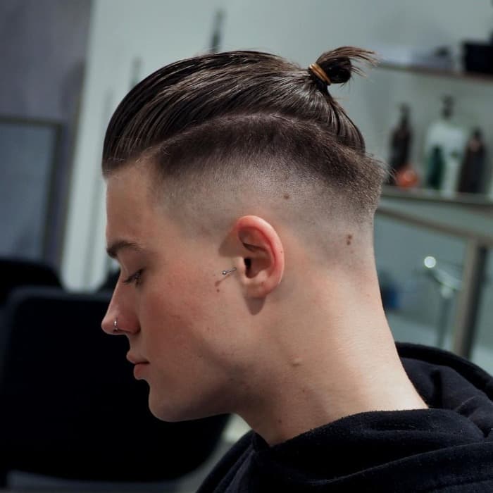 Man Bun Undercut Fade