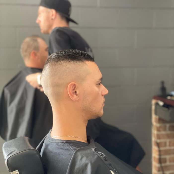 High and tight military haircut