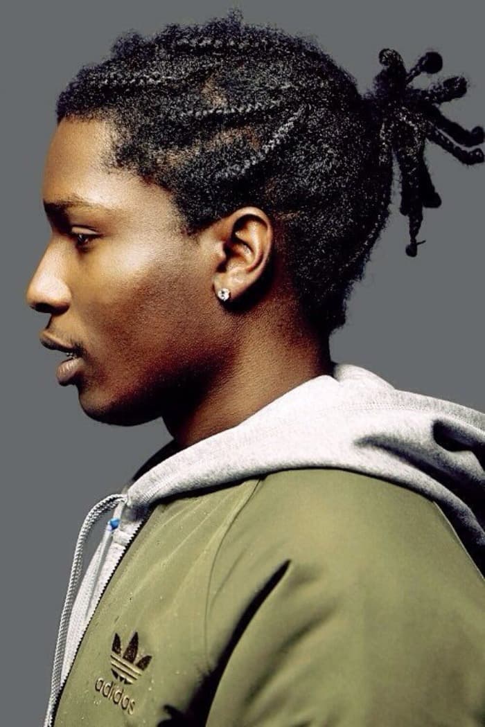 ASAP Rocky's Braided Man Bun