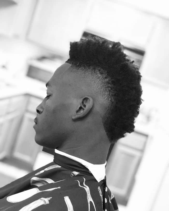 Frohawk Fade Hair Cut for Men