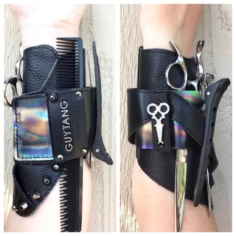 Leather scissor cuff