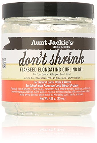 Aunt Jackie's Don't Shrink Flaxseed Elongating Curling Gel, 15 Ounce