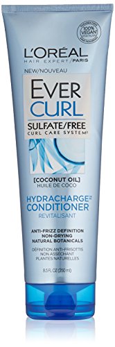 L'OrÃ©al Paris EverCurl Hydracharge Sulfate Free Conditioner, with Coconut Oil, 8.5 Fl. Oz