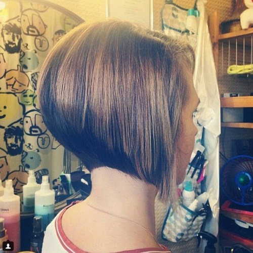 short inverted bob hairstyle