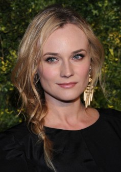 Diane Kruger Textured Side Braid for Long Hair