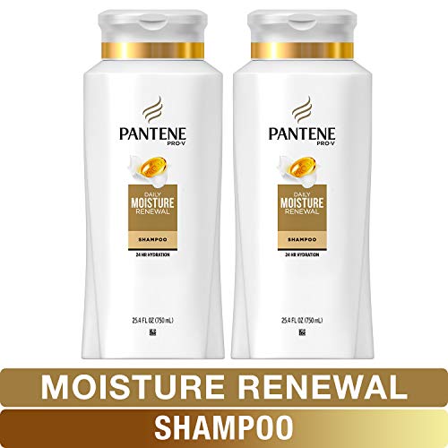 Pantene, Shampoo, Pro-V Daily Moisture Renewal for Dry Hair, 25.4 Fl Oz, Twin Pack