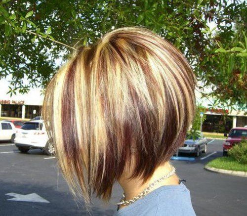 Asymmetrical Short Bob Haircuts 2015 with Two Tone