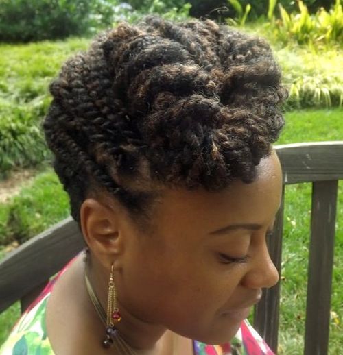 Stylish Updo with Kinky Locks