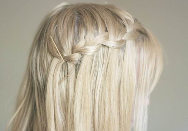 Beautiful Waterfall Braid for Long Hair