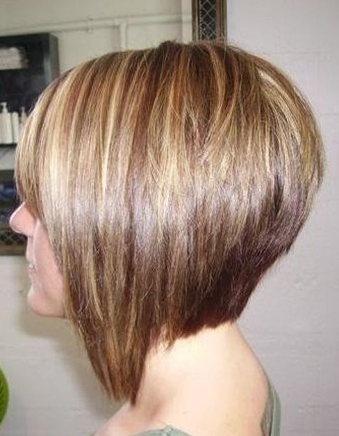 Side View of Short Straight Bob Hairstyle