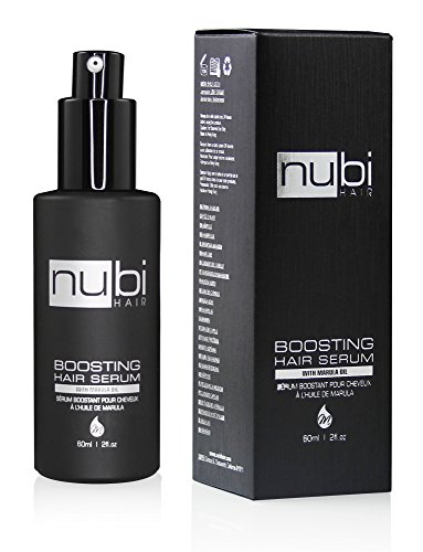 Nubi Boosting Hair Serum with Marula Oil, Vitamin E and Aloe Vera, 2 Fl. Oz./ 60 Ml