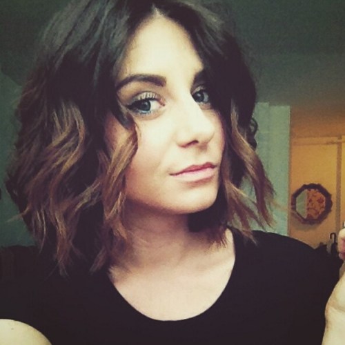 messy ombre bob hairstyle