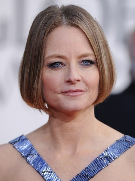 Short Sleek Bob Haircut for Women Over 50 - Jodie Foster Hairstyles 2014