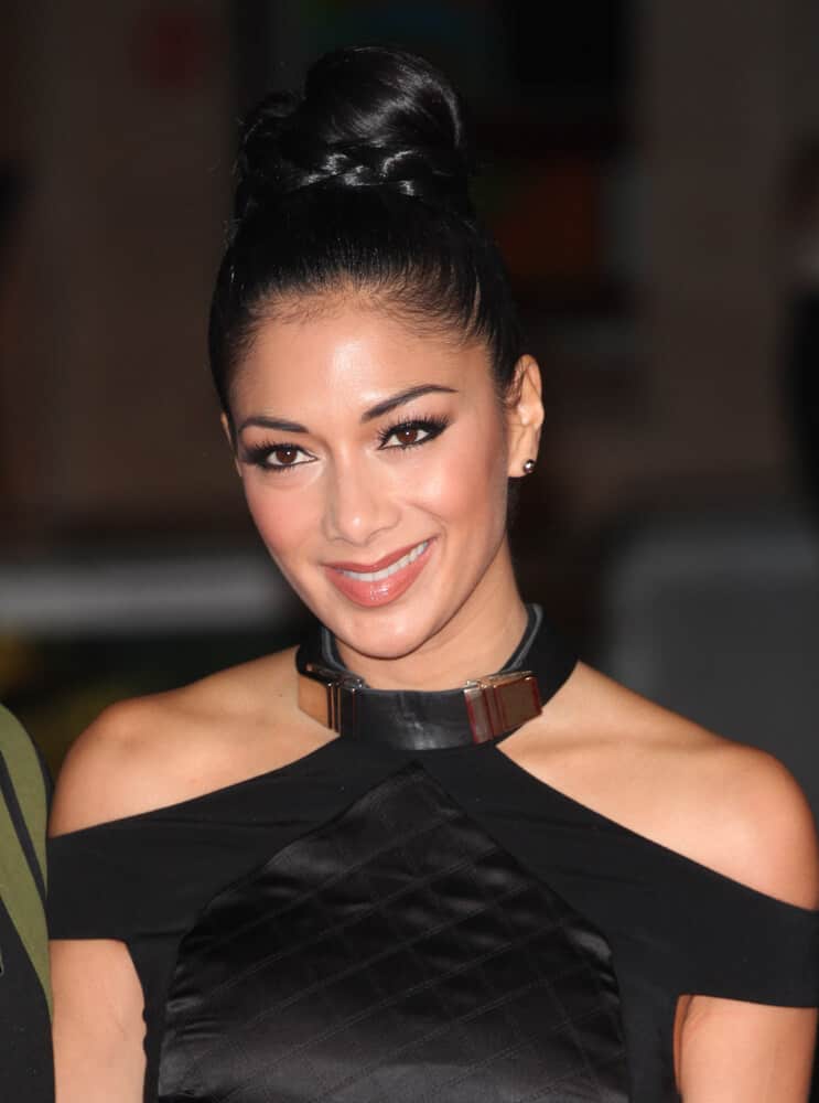 Nicole Scherzinger looked extra elegant with this braided bun she wore during the World Premiere of Jack Reacher, at Odeon Leicester Square, London, 2012.