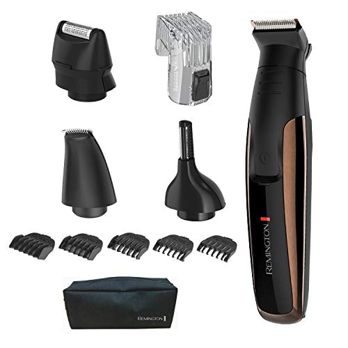 Remington PG6170 Crafter trim & Detail Kit, Men's Groomer, Beard Trimmer with Titanium-Coated Blades (12Piece), Copper