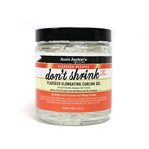 Aunt Jackie's Don't Shrink Flaxseed Elongating Curling Gel, 15 Ounce